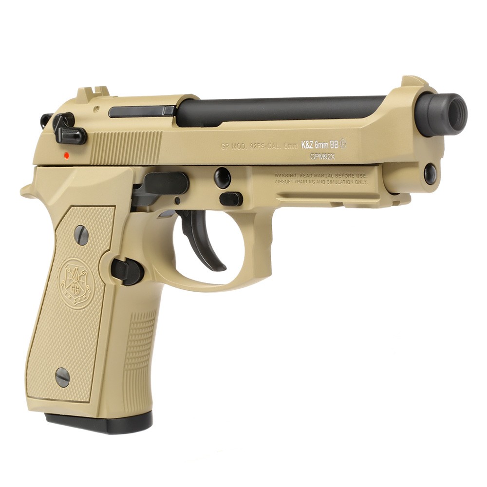 G&G - Pistolet GPM92 - GBB - Gaz - Tan (0.9joules) - Elite Airsoft
