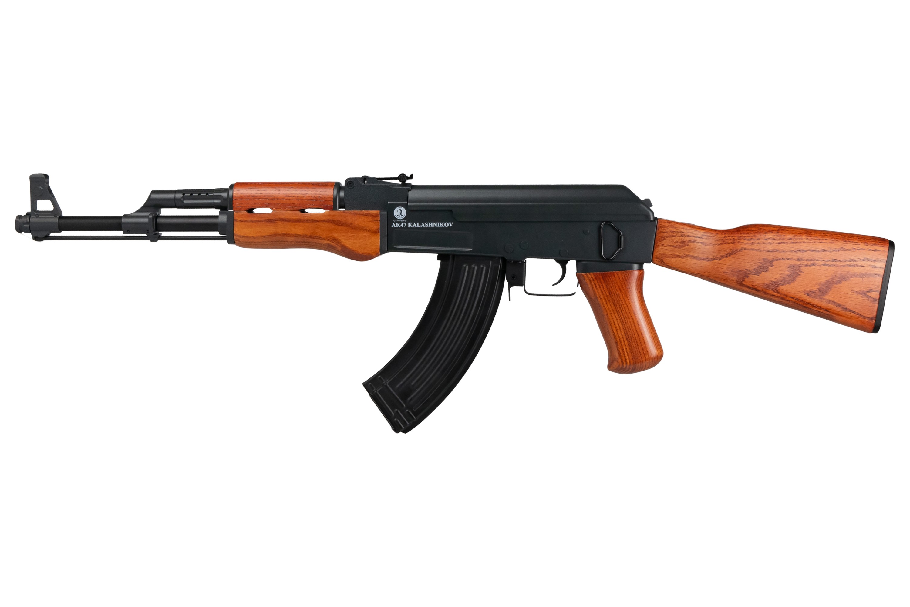 Cybergun - Fusil d'assaut Kalashnikov AK47 AEG BlowBack - Métal & Bois (1.1  joules) - Elite Airsoft