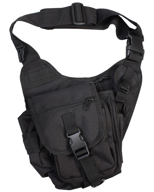 Kombat Tactical - Sac tactique monosangle - 7 litres - Noir - Elite Airsoft