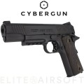 Cybergun - Colt 1911 Rail Gun - GBB - CO2 - Noir Mat (1 joules)