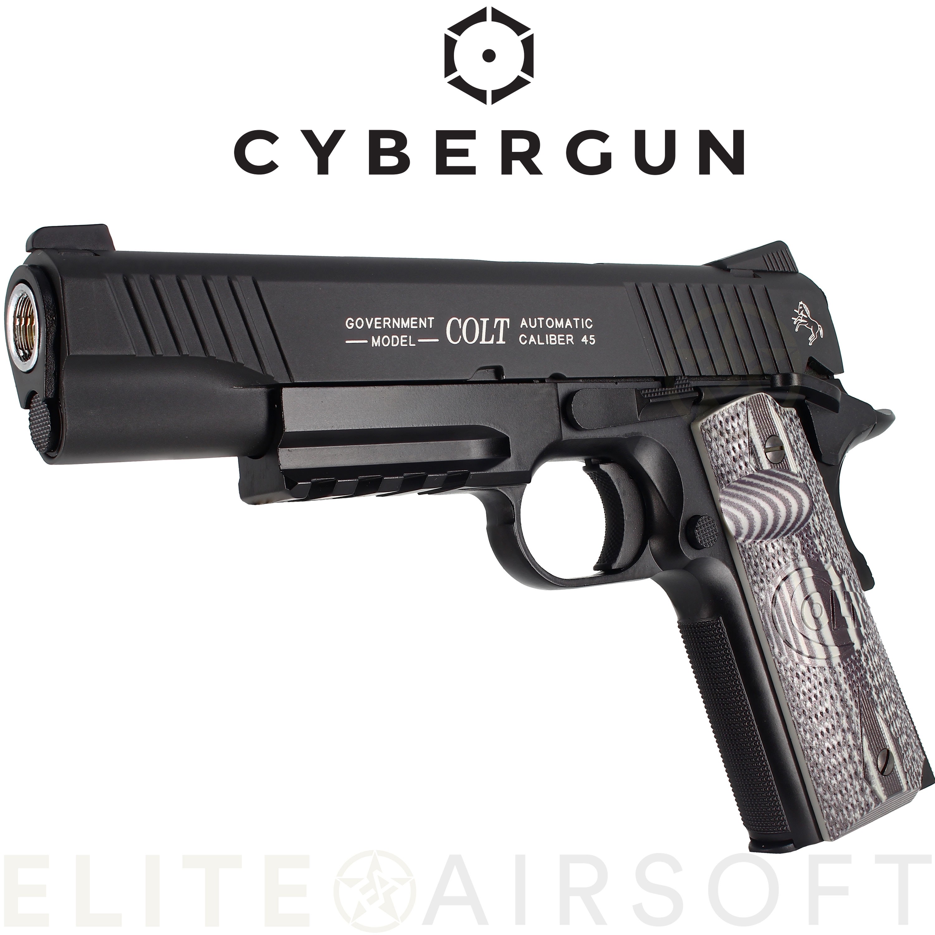 Cybergun -  Colt 1911 combat Unit - GBB - CO2 - Noir (1 joules)