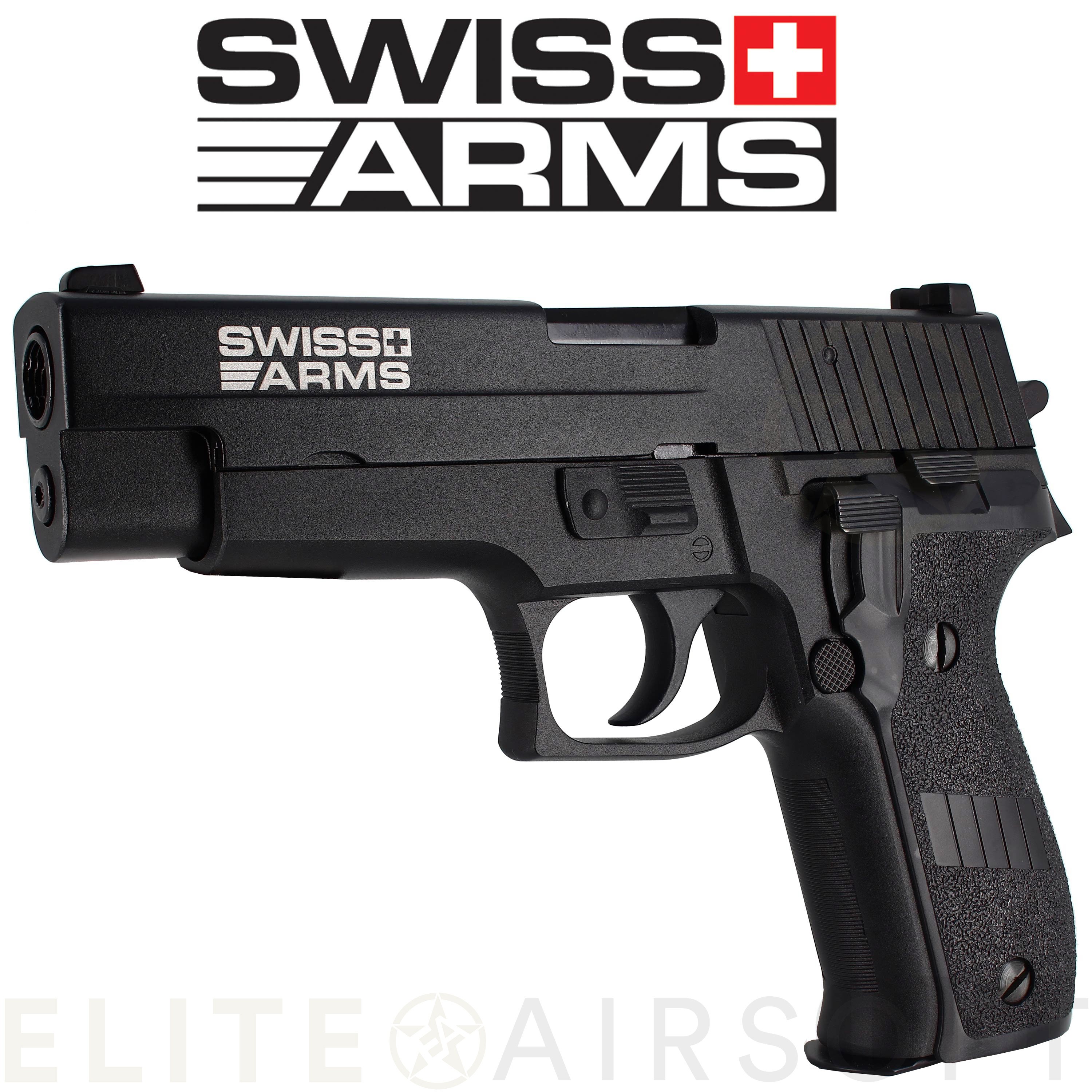 Swiss Arms - Type P226 SA Navy Pistol - GBB - Gaz - Noir (1 joules) - Elite  Airsoft