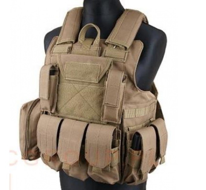 Tactical Ops - Gilet tactique MOLLE - Type Ciras - Elite Airsoft