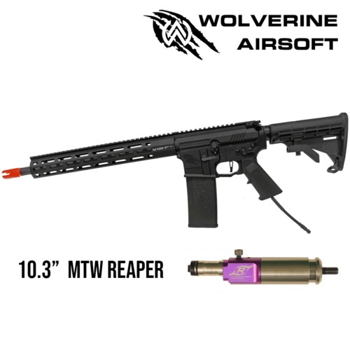 Wolverine - Carabine M4 HPA MTW avec système Reaper - Canon de 10.3" - Rail de 10"