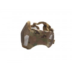 ASG - Masque de protection de visage et oreilles - Grillage et tissu - Multicam