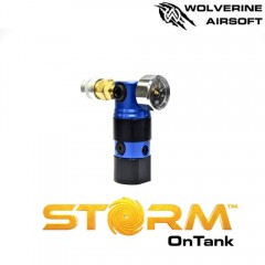 Wolverine - Régulateur HPA Storm OnTank - Anodisé bleu