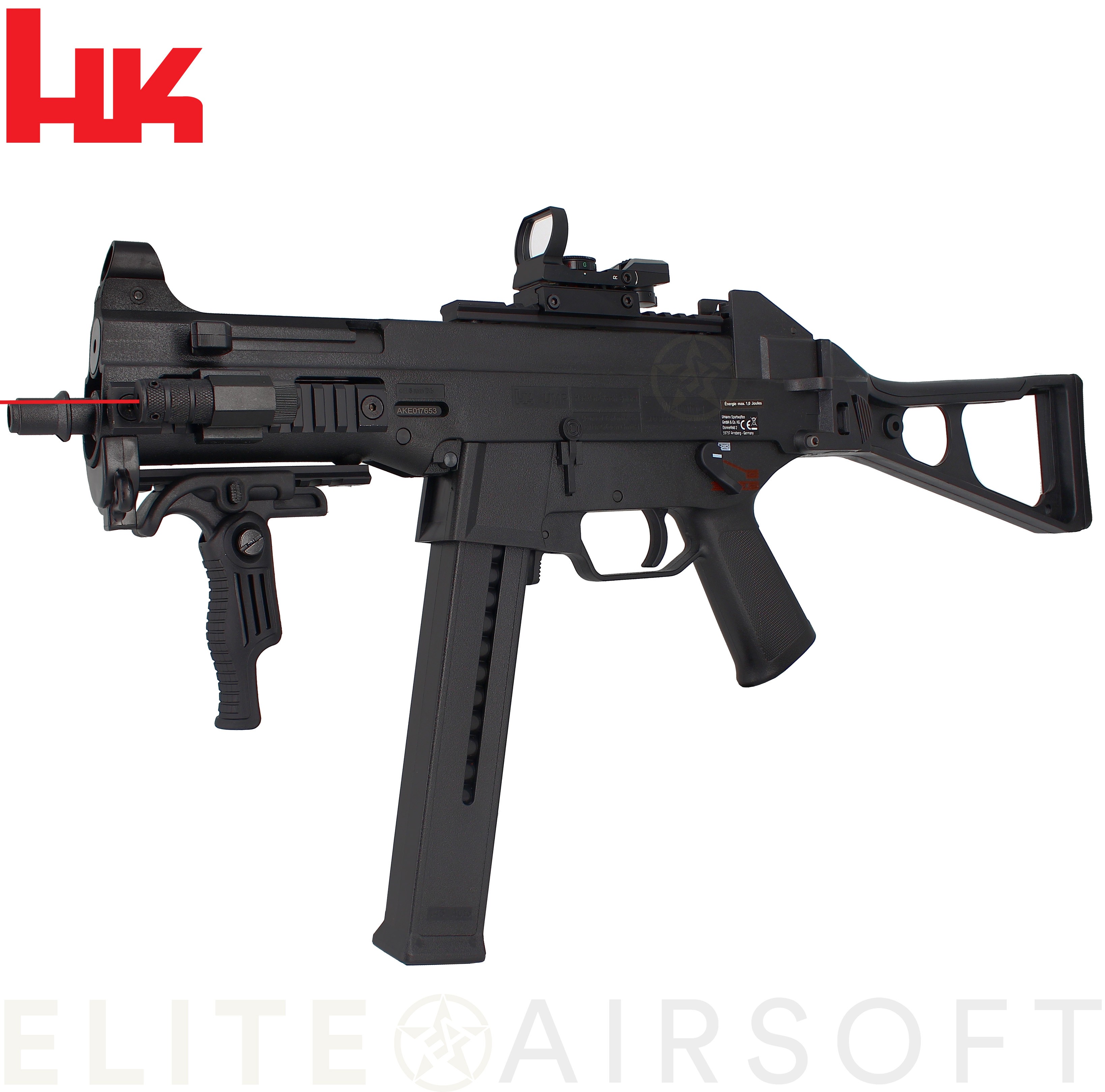 PACK Umarex - Pistolet mitrailleur H&K UMP45 AEG - Noir (1.1