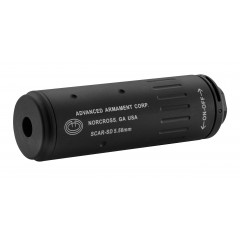 SHS - Silencieux CCW QD avec cache flamme - 195mm - Noir