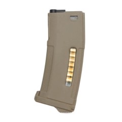 PTS - Chargeur AEG type M4 - 150 Bbs - Balles apparentes - FDE