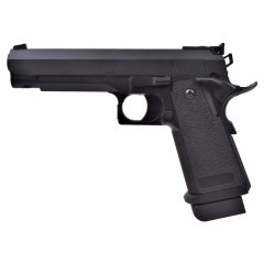 Cyma - Pistolet AEP type Hi-Capa avec batterie et chargeur de batterie - Noir (0.9 joule)