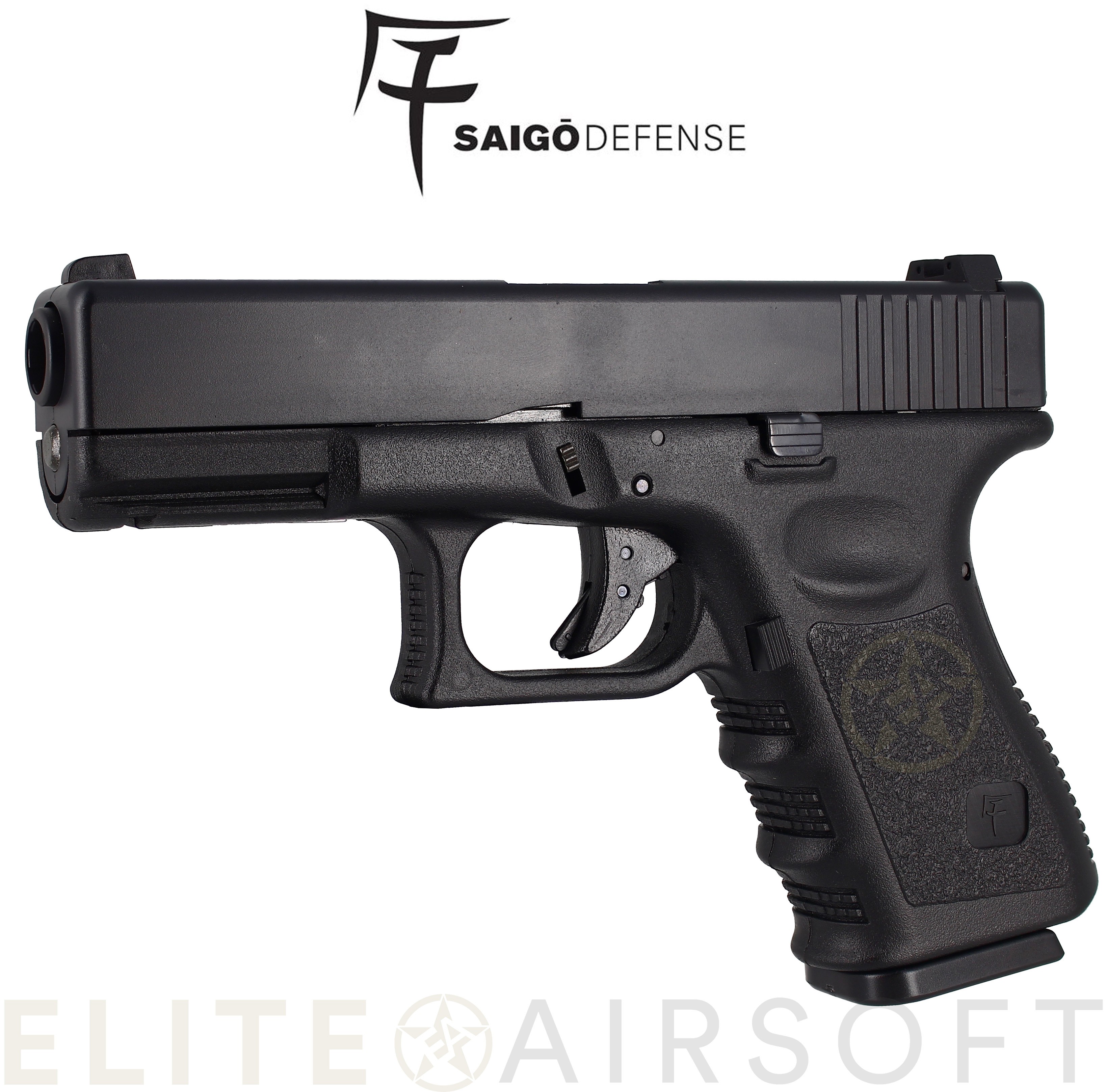 Saïgo - Pistolet MK4 - GBB - Gaz - Noir (1 joules)