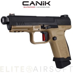 Cybergun - Pistolet Canik TP9 Elite Combat GBB -  22 bbs - TAN et Noir