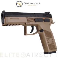 ASG - Pistolet CZ P-09 GBB en mallette - GAZ - FDE (1 Joule)