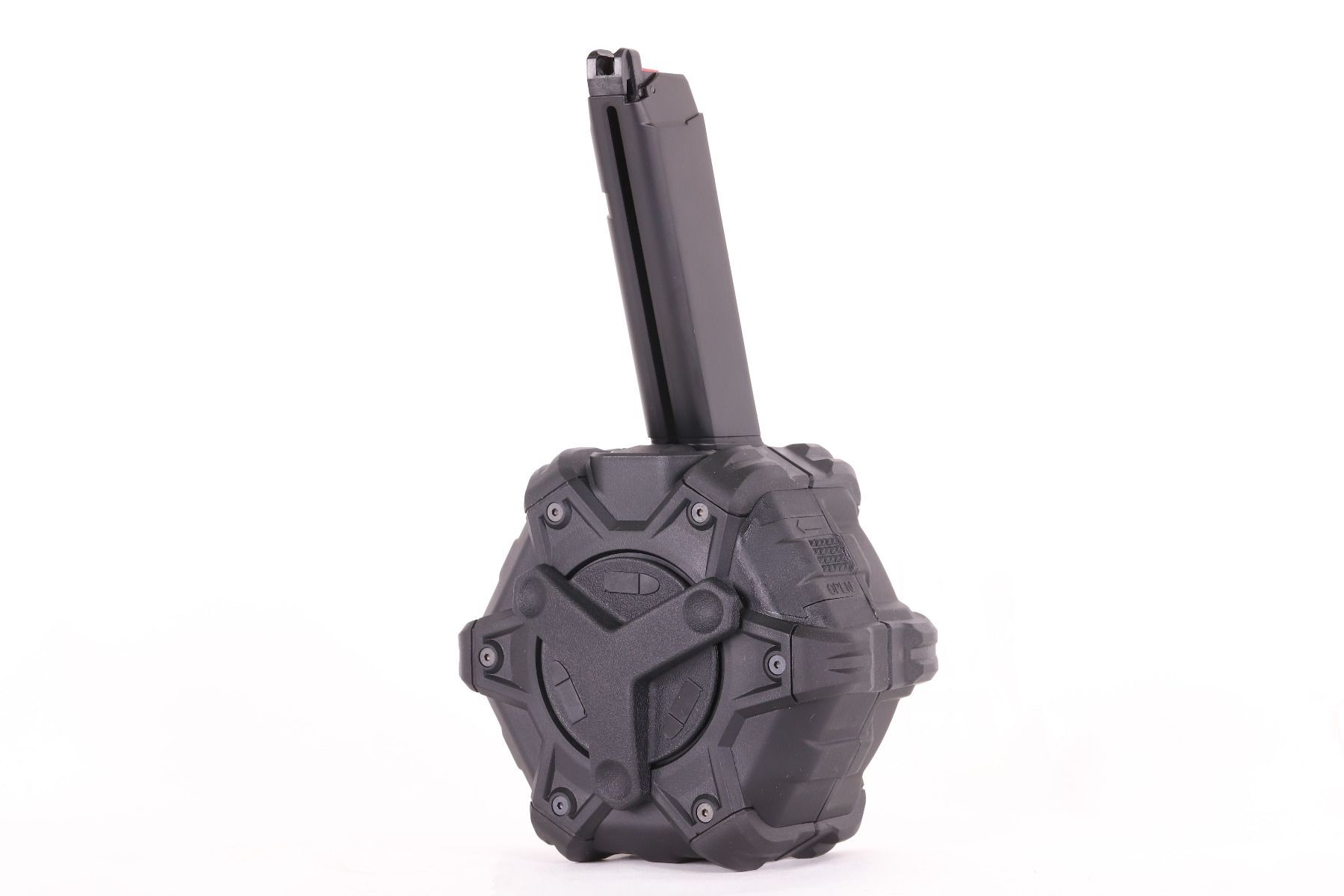 AW Custom - chargeur drum pour pistolet type G17 et AAP01 -  350 bbs - Noir