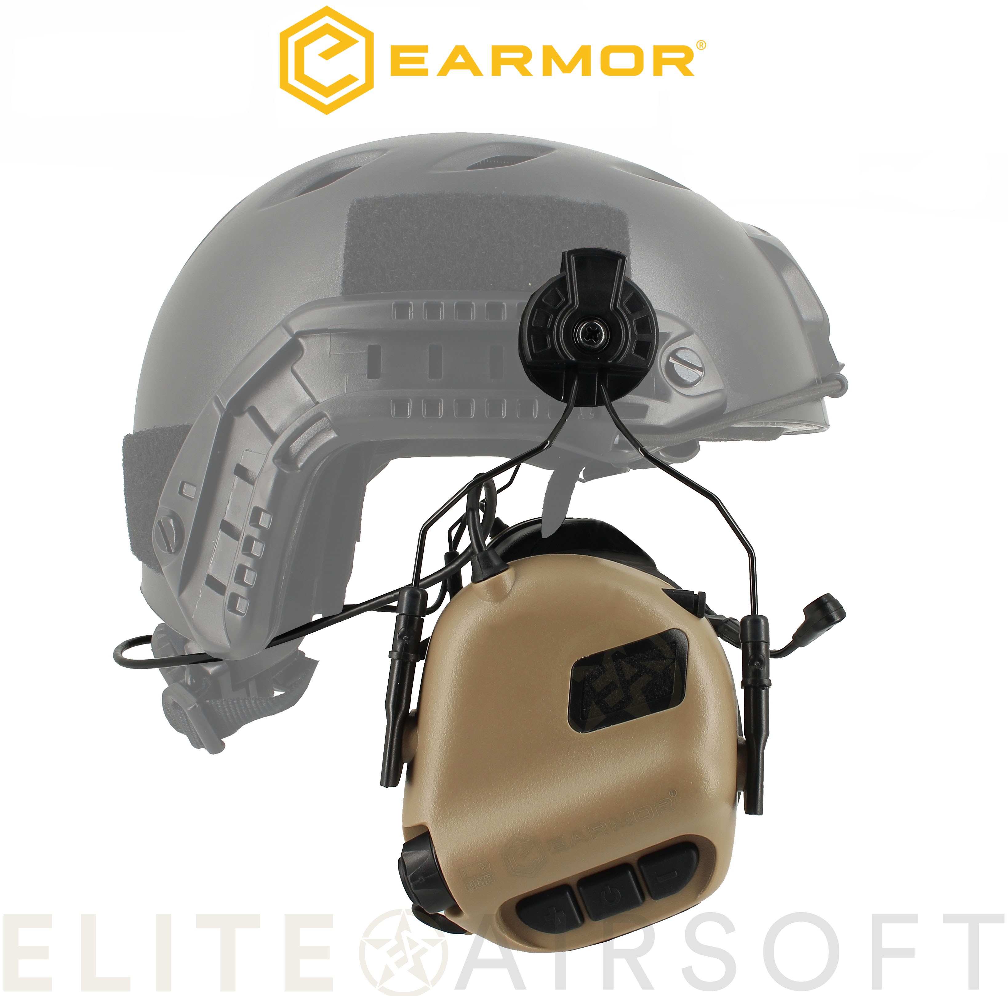 Earmor - M32H Tactical Communication Hearing Protector FAST - TAN