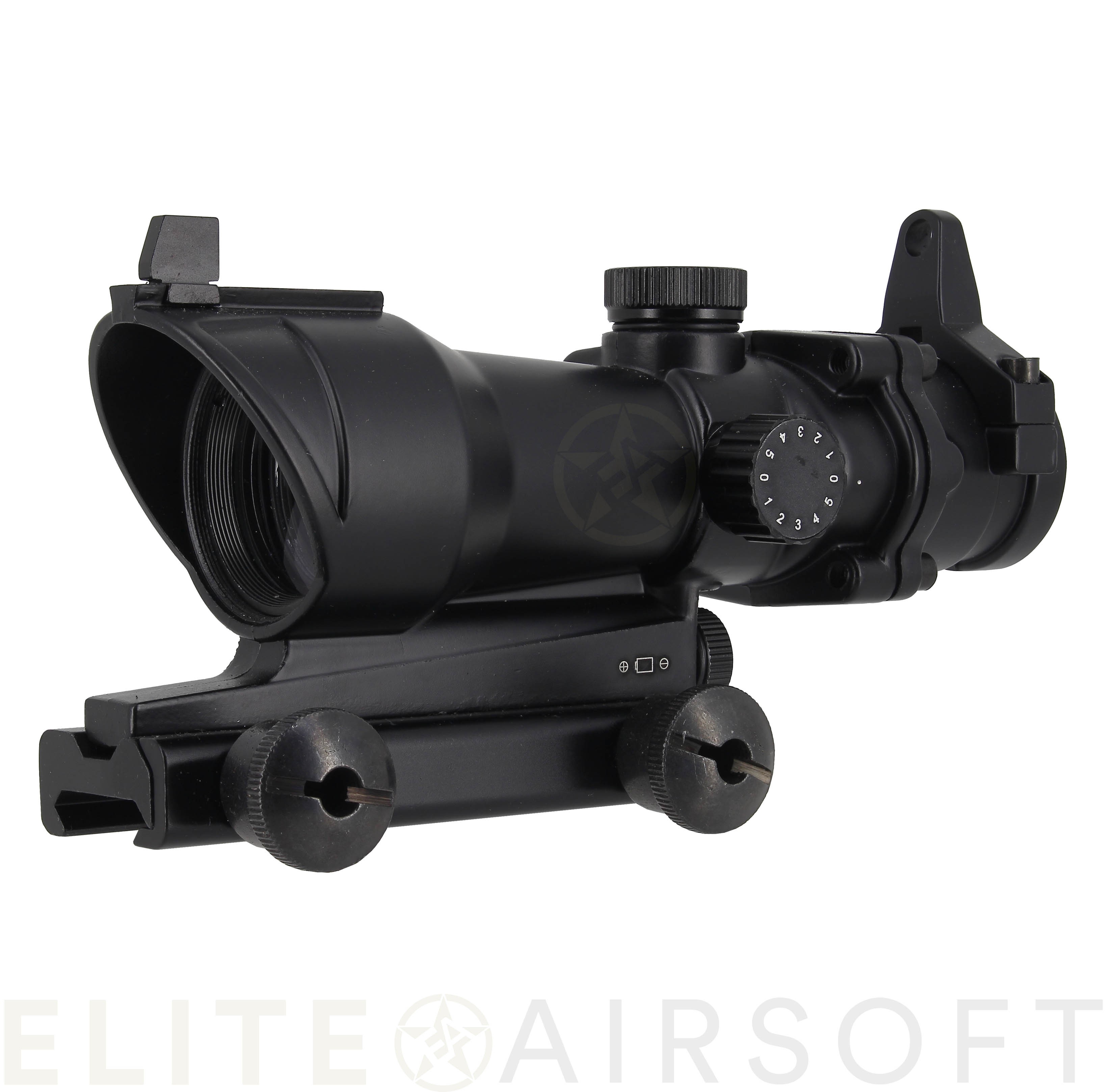 Viseur point rouge - Type ACOG - noir - Elite Airsoft