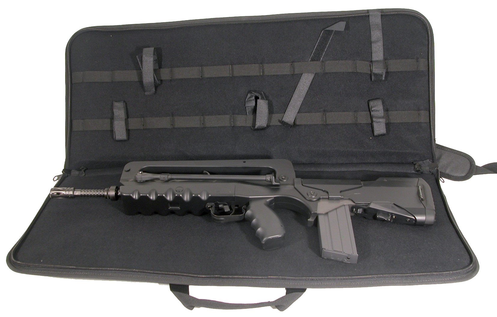 Swiss Arms - Housse de transport pour fusil d'assaut 85cm X 35cm - Nylon -  Noir - Elite Airsoft