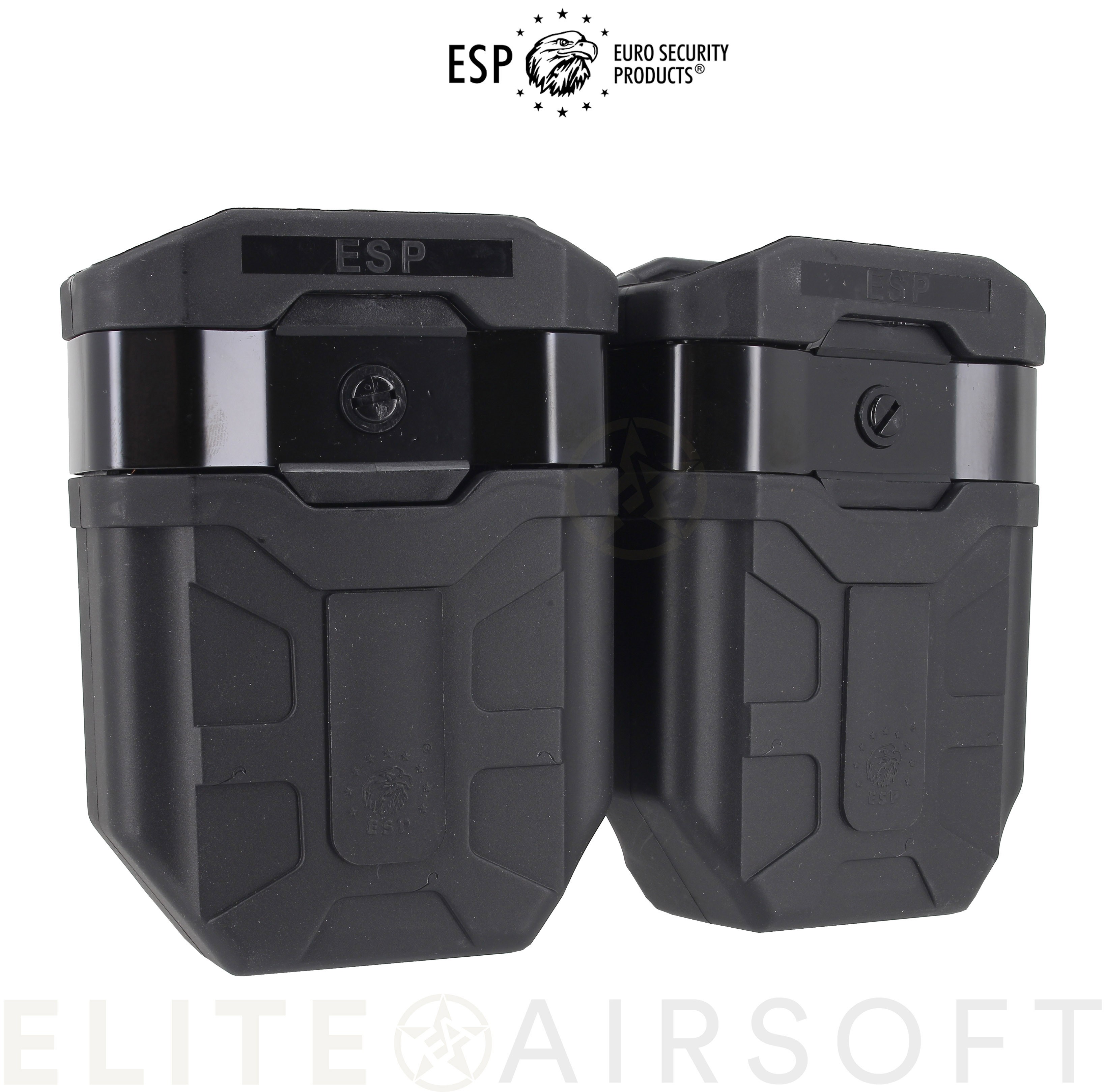 Esp - porte chargeur double pour 7.62mm type AK - polymère - Noir - Elite  Airsoft