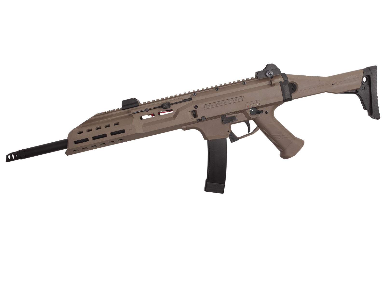 ASG - fusil d'assaut Scorpion EVO3 A1 Carbine - FDE - Polymère (1.8 joules)