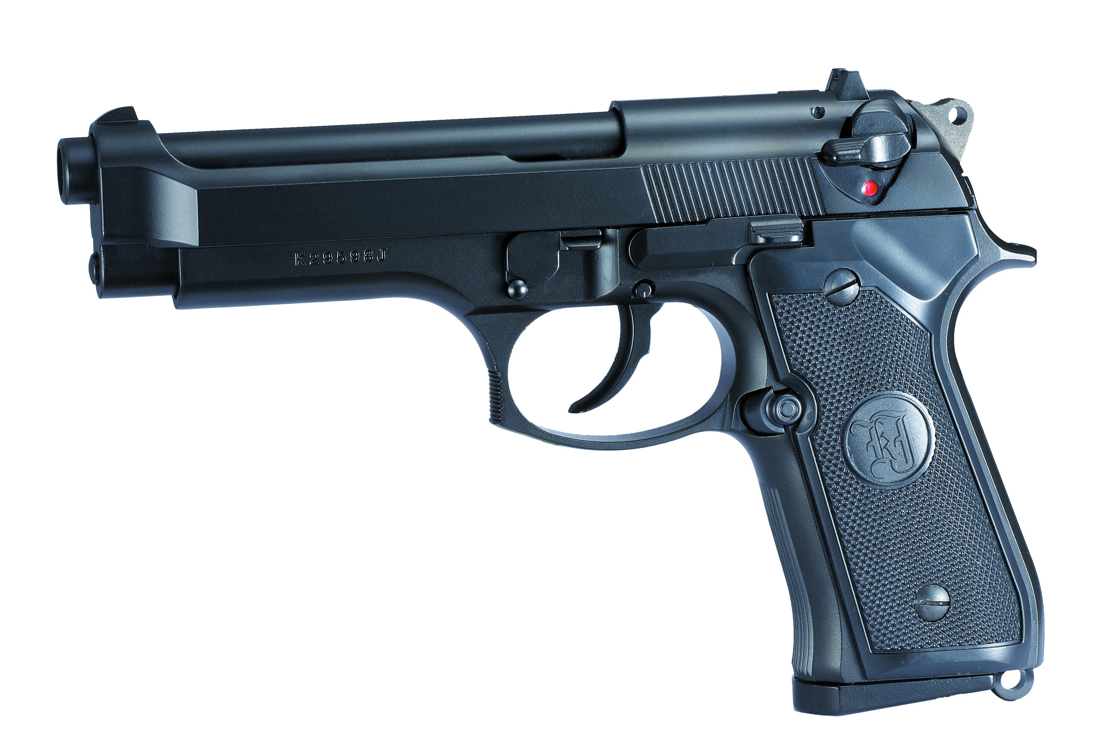 KJWorks - Pistolet M9 - 25Bbs - Gaz - Full métal - Noir - Elite