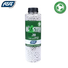 ASG - Billes bio Alpha Blaster - 0.20g - 3300Bbs - Blanches